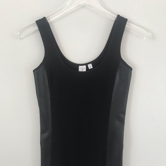 Urban Outfitters BP Black Mink Dress with Faux Leather - Picture 3 of 7